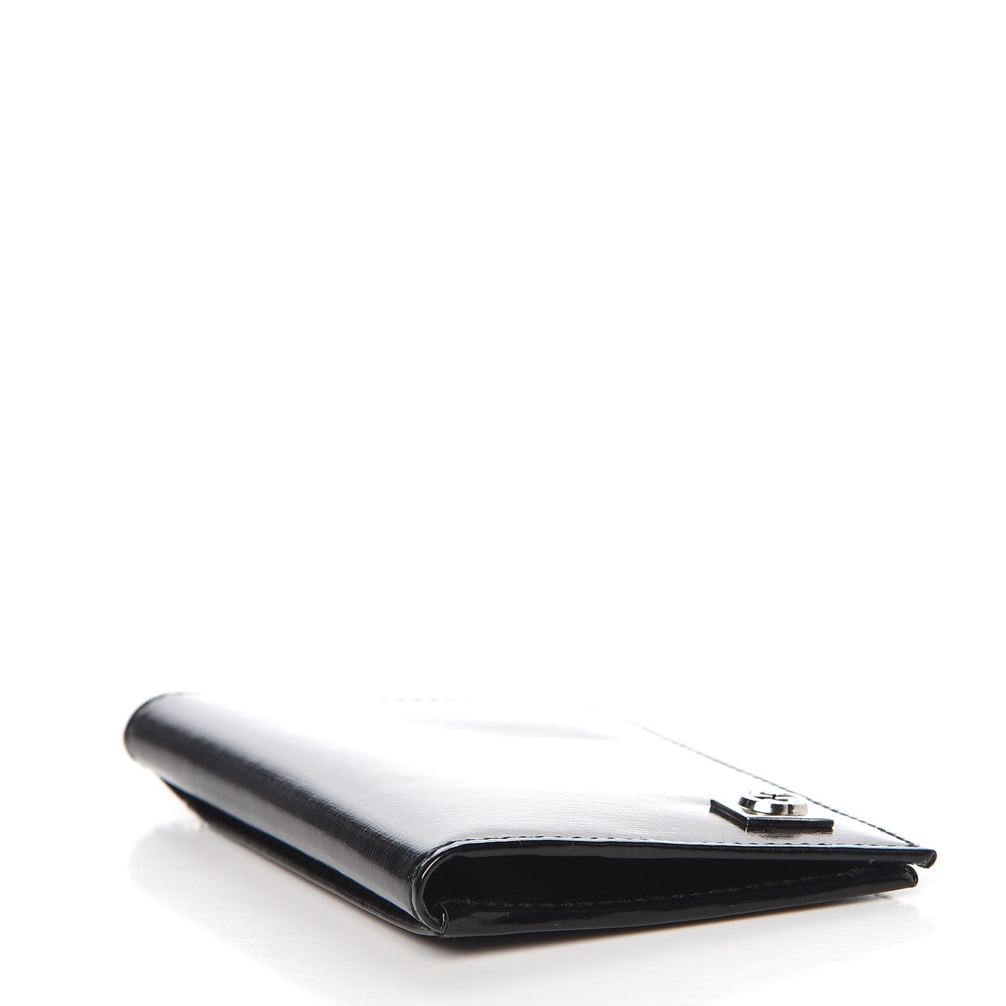 Textured Calfskin Betty Card Case Black