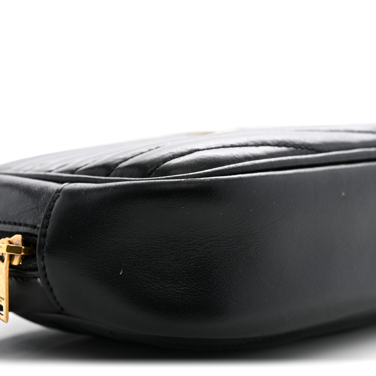 Saint Laurent Calfskin Matelasse Monogram Mini Lou Camera Bag Black 9 of 12