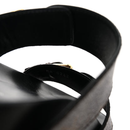 Louis Vuitton Monogram Bom Dia Mule Sandals 36.5 Black 9 of 10