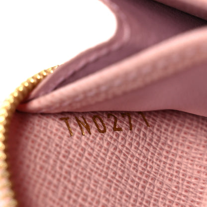 Louis Vuitton Damier Azur Zippy Coin Purse Rose Ballerine 7 of 8