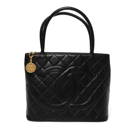 Chanel Lambskin Quilted Medallion Tote Black 1 of 10