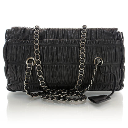 Prada Nappa Gaufre Shopping Pattina Tote Nero Black 3 of 8