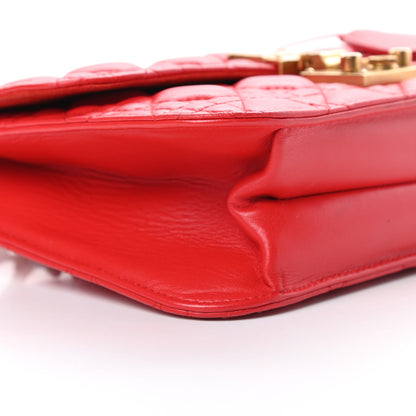 Christian Dior Lambskin Cannage Large Dioraddict Flap Red 9 of 16