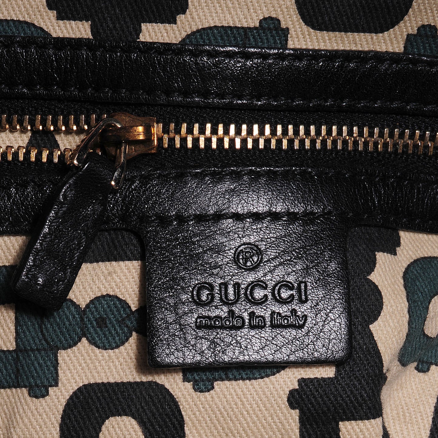 Guccissima Medium Pelham Shoulder Bag Black