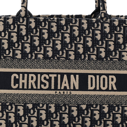 Christian Dior Oblique Medium Book Tote Blue Multicolor 8 of 14