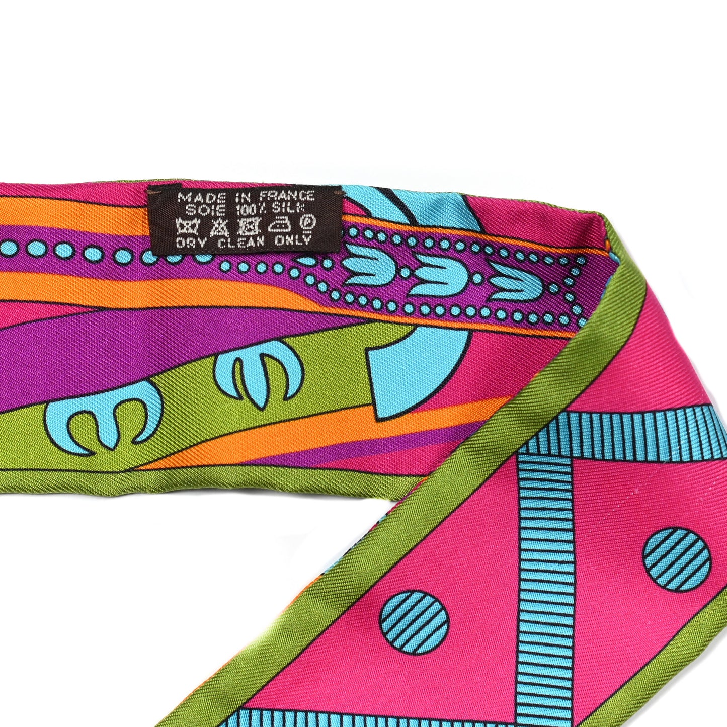 Silk Balade en Berline Twilly Fuchsia Orange Vert