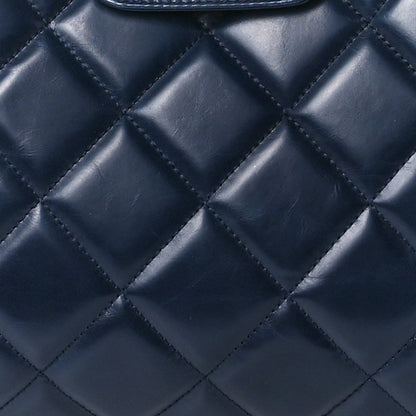 Chanel Glazed Calfskin Quilted Daily Walk Tote Navy 8 of 11