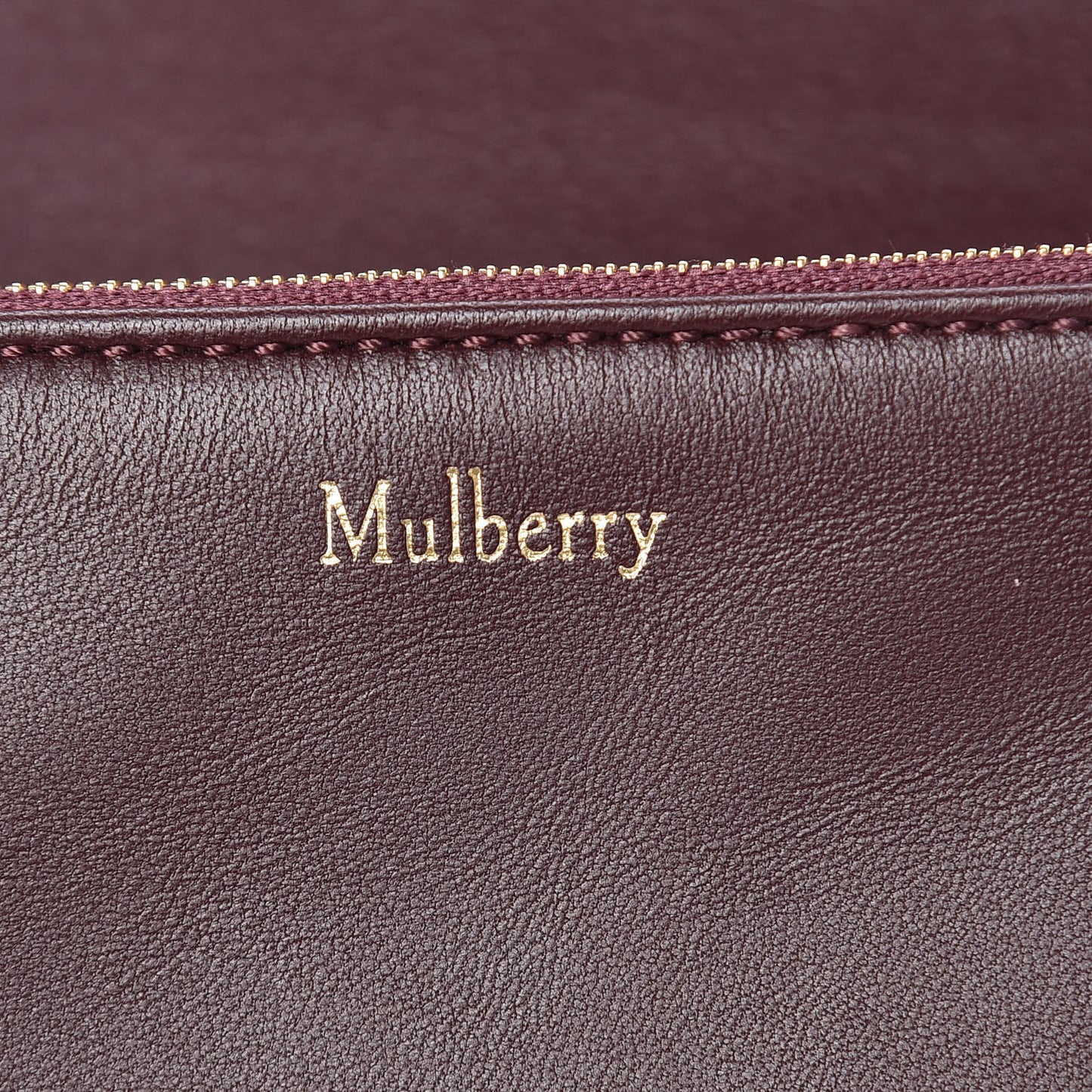 Shiny Calfskin Crocodile Embossed Small Clifton Flap Burgundy