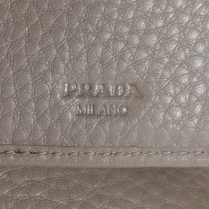 Prada Vitello Daino Compact Wallet Argilla 6 of 7