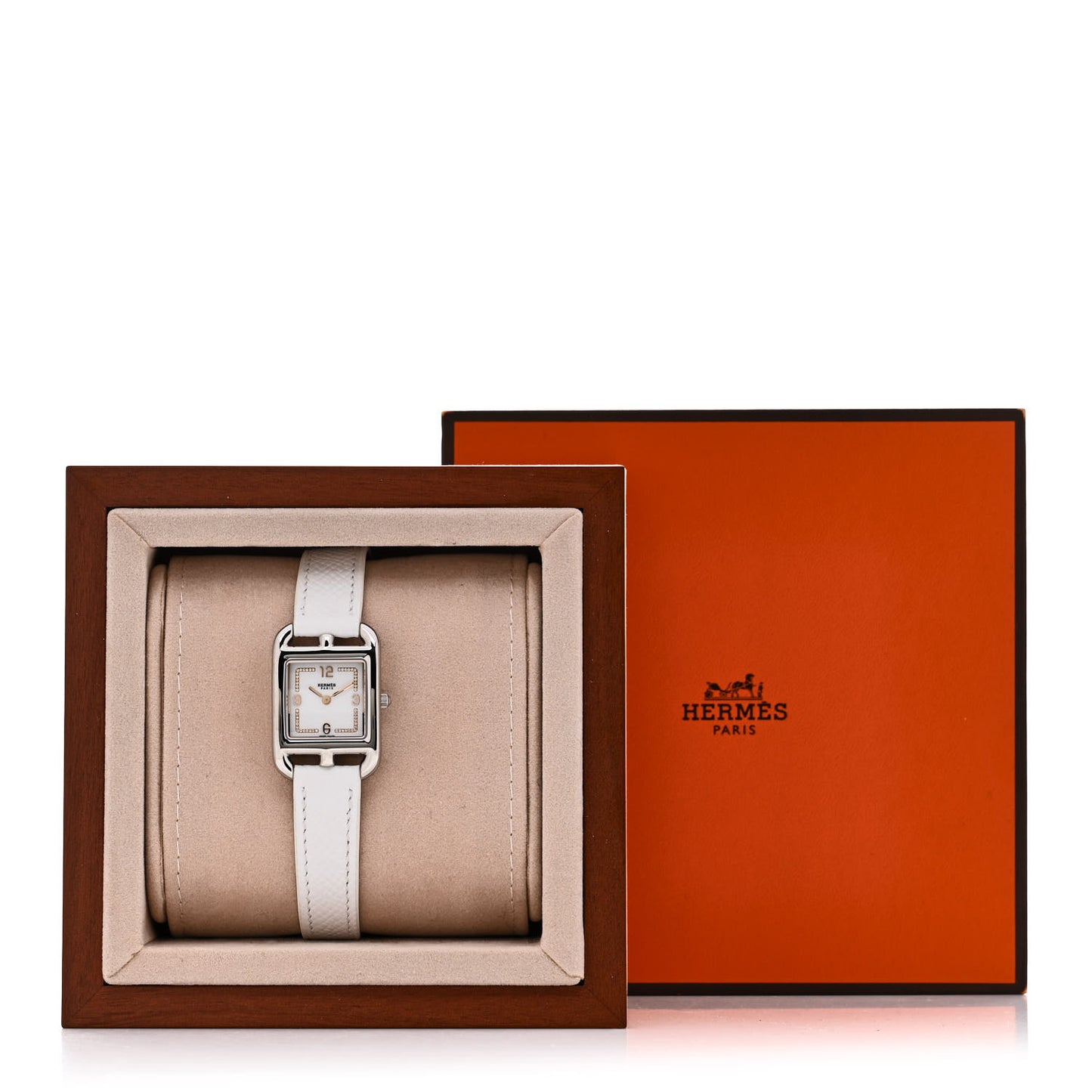 Stainless Steel Epsom Diamond 23mm Cape Cod Quartz Watch Blanc