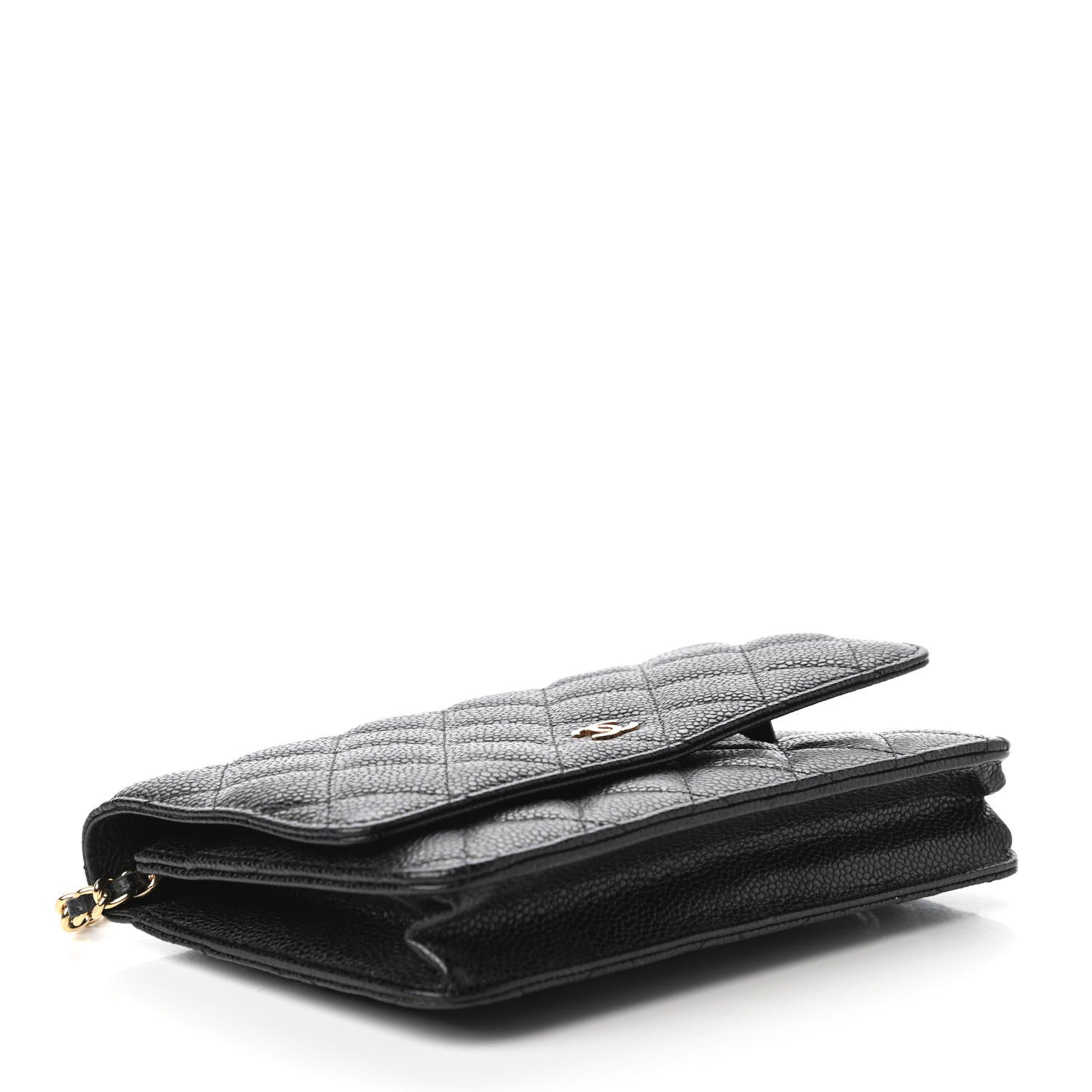 Chanel Caviar Quilted Wallet On Chain WOC Black 4 of 12