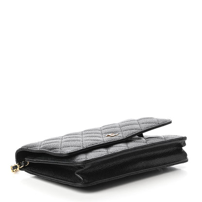 Chanel Caviar Quilted Wallet On Chain WOC Black 4 of 12