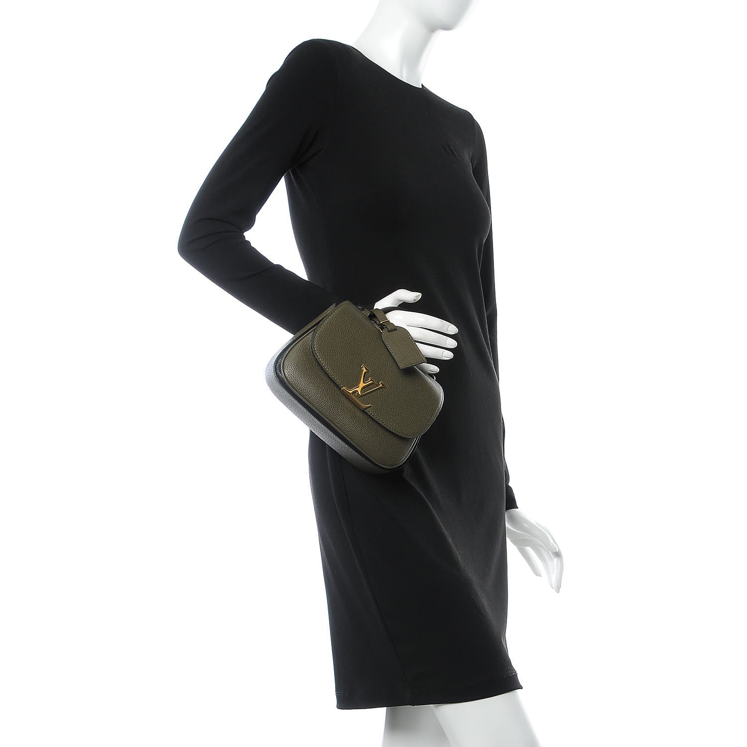 Louis Vuitton Grained Calfskin Vivienne NM Kaki 3 of 9