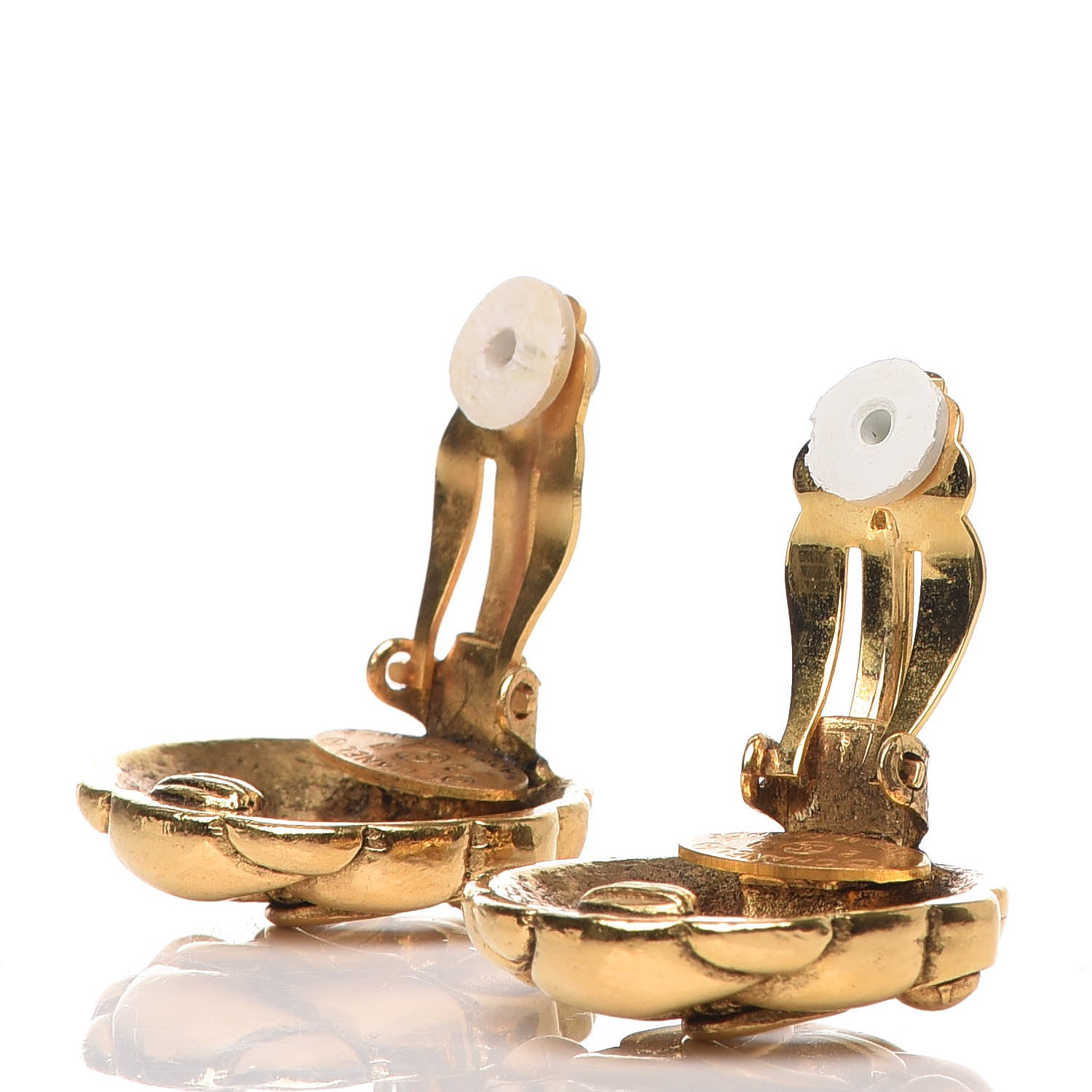 Chanel CC Clip On Earrings Gold 4 of 6
