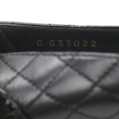 Chanel Lambskin Patent CC Chain Pumps 39 Black 8 of 8