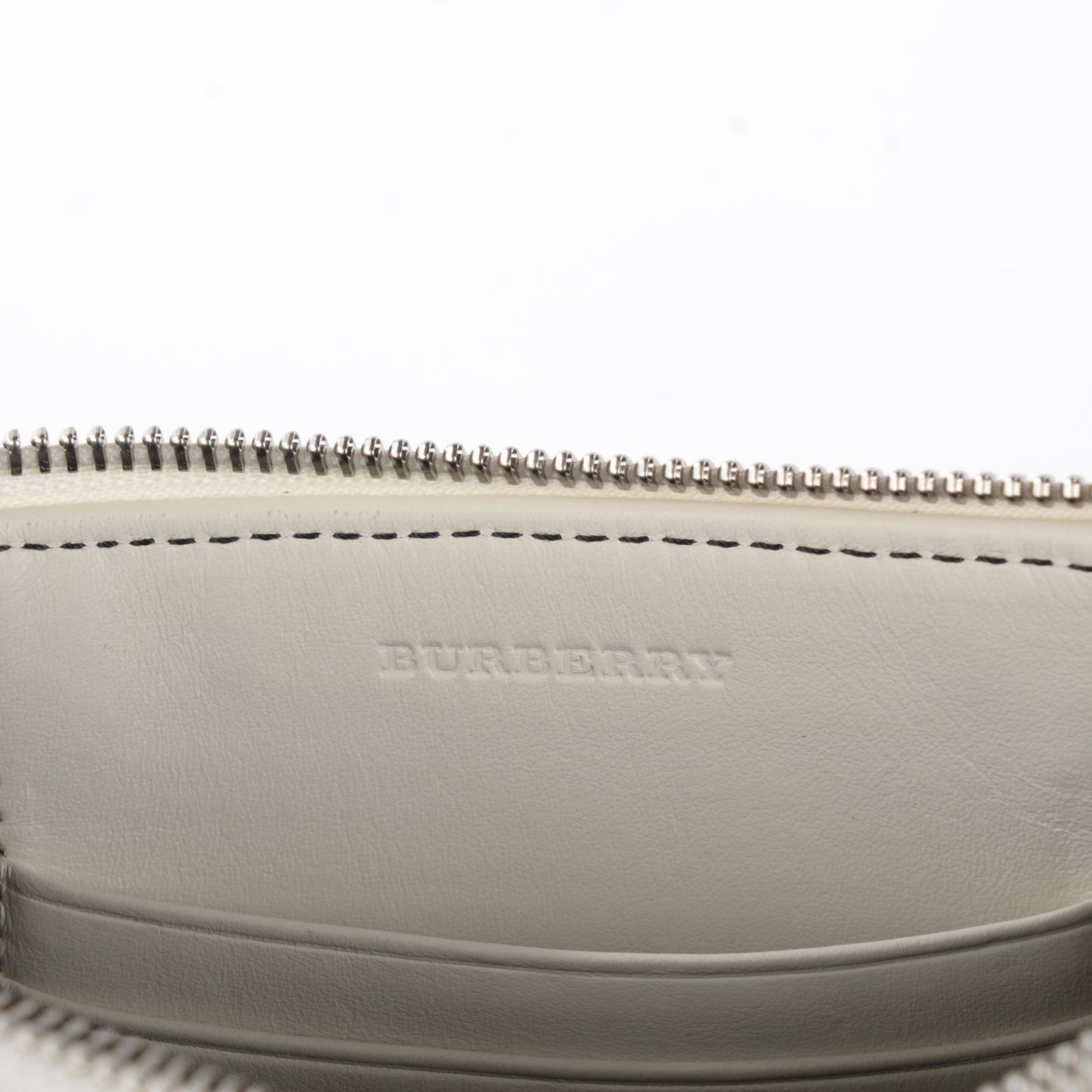 Mega Check Peyton Crossbody Clutch Bag White