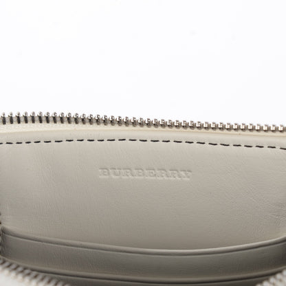 Burberry Mega Check Peyton Crossbody Clutch Bag White 5 of 8