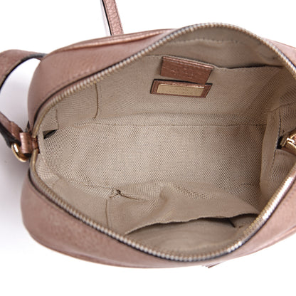 Gucci Metallic Pebbled Calfskin Small Soho Disco Bag Pink 5 of 14