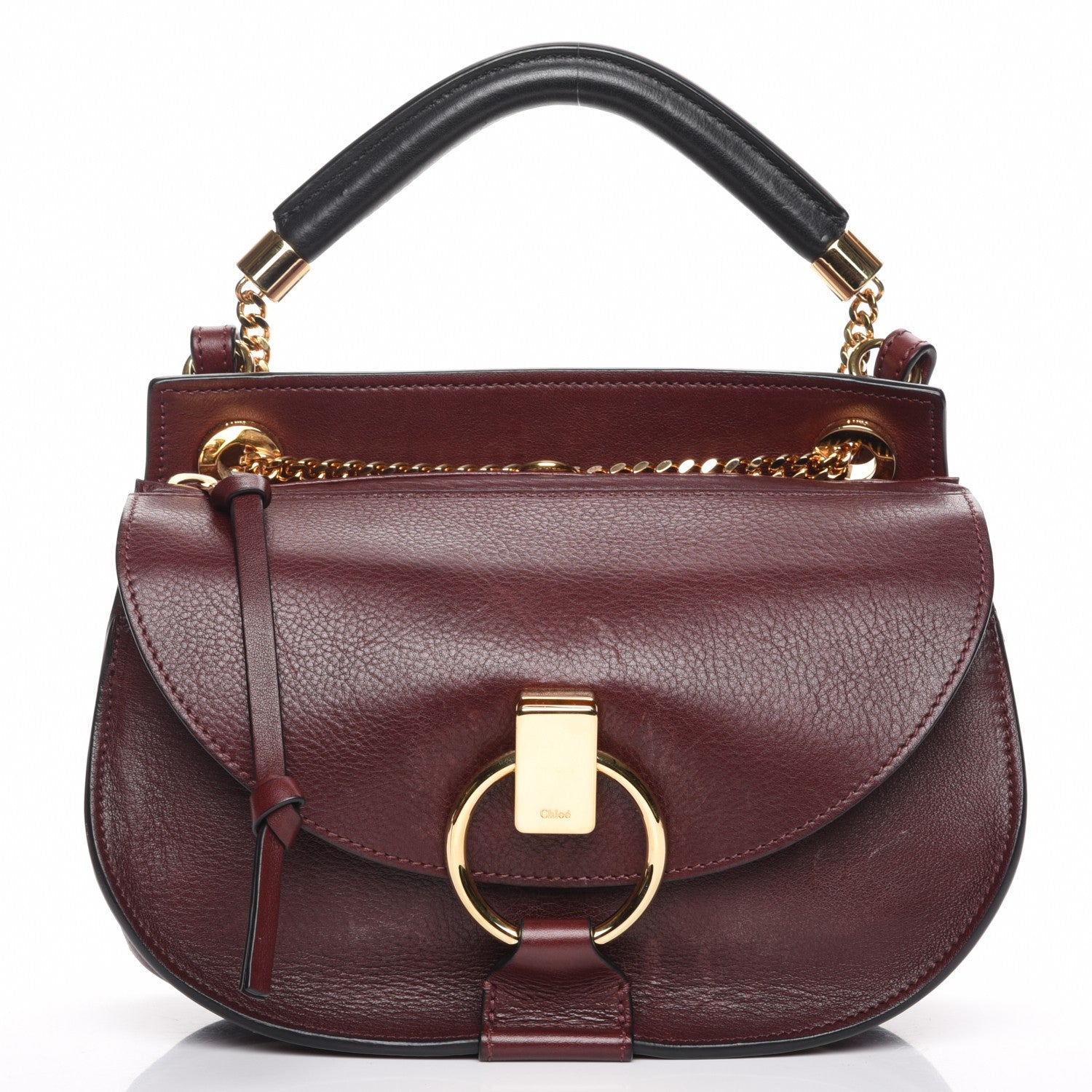 Chloe Suede Calfskin Small Goldie Crossbody Bag Dark Velvet 1 of 9