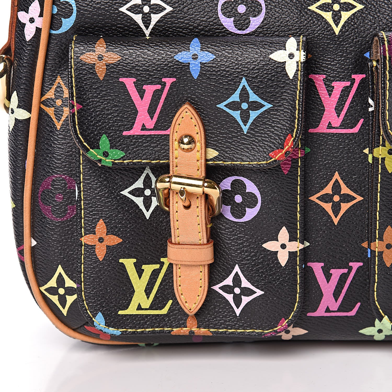 Louis Vuitton Monogram Multicolor Lodge PM Black 9 of 10