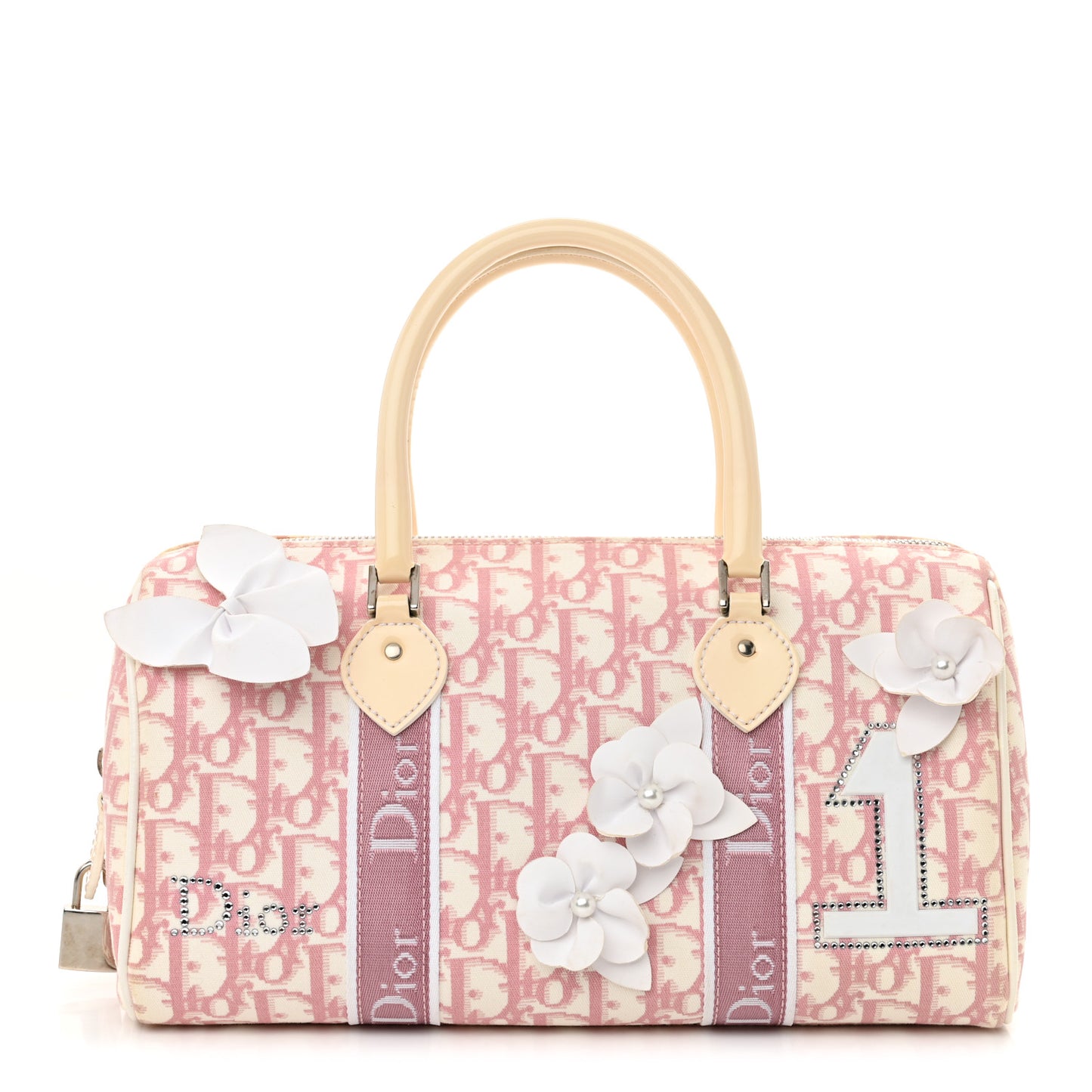 Monogram Girly Boston Pink