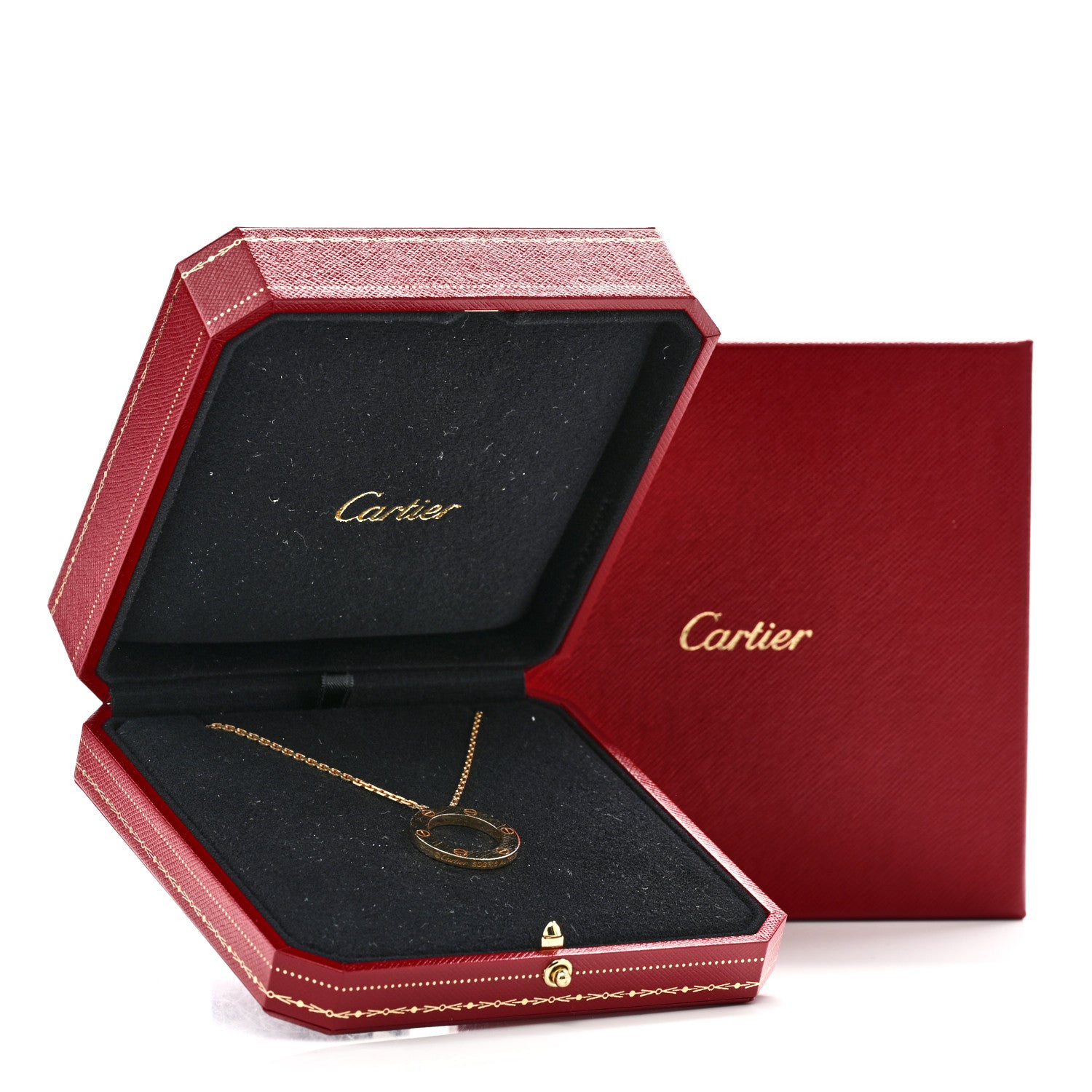 Cartier 18K Yellow Gold LOVE Pendant Necklace 7 of 7