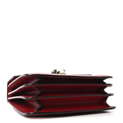 Bulgari Calfskin Serpenti Forever Top Handle Red 4 of 9