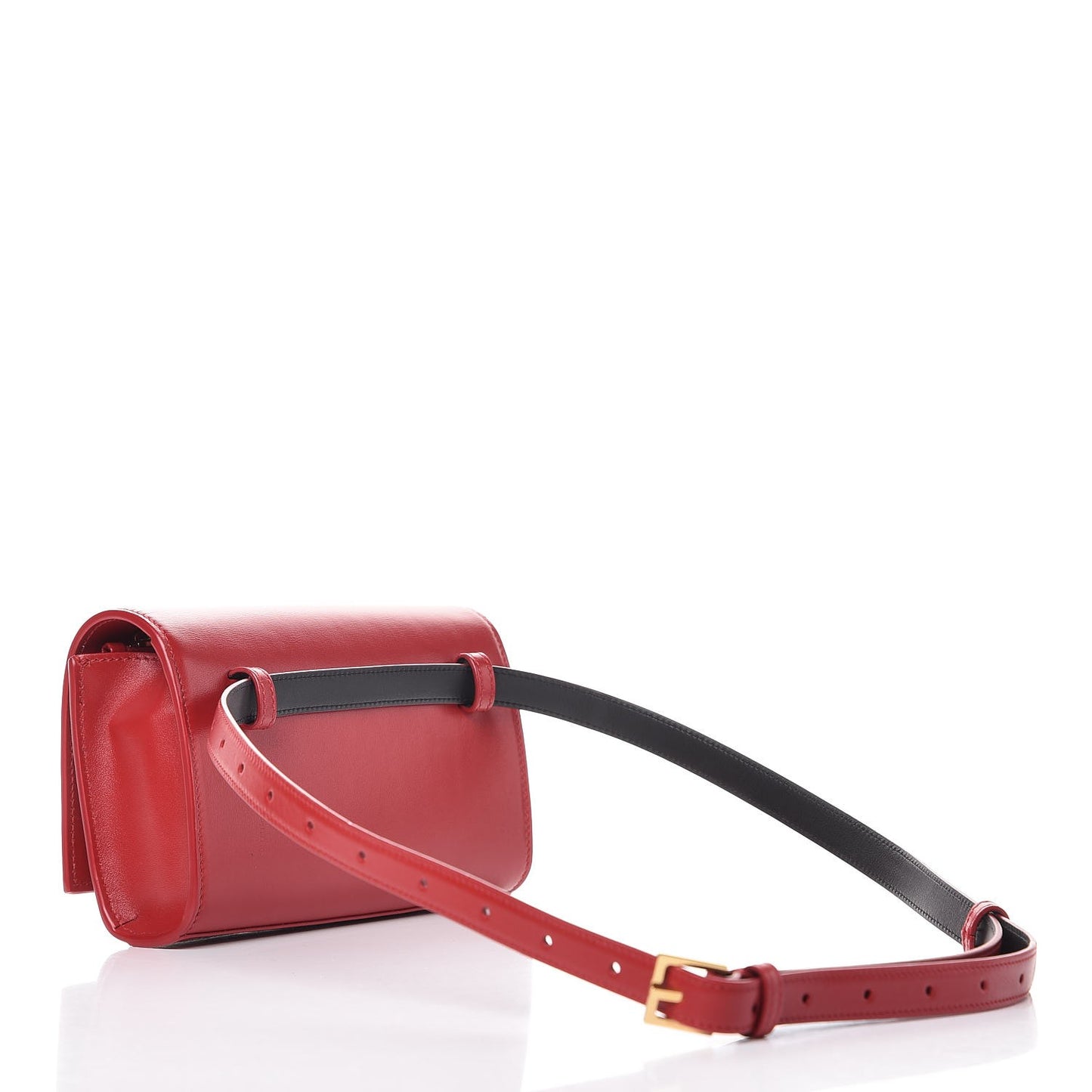 Smooth Calfskin Monogram Kate Belt Bag Red