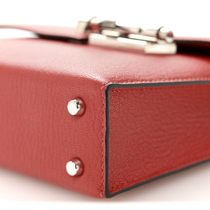 Hermes Chevre Mysore Mini Verrou Chaine Bag Rouge Tomate 10 of 12