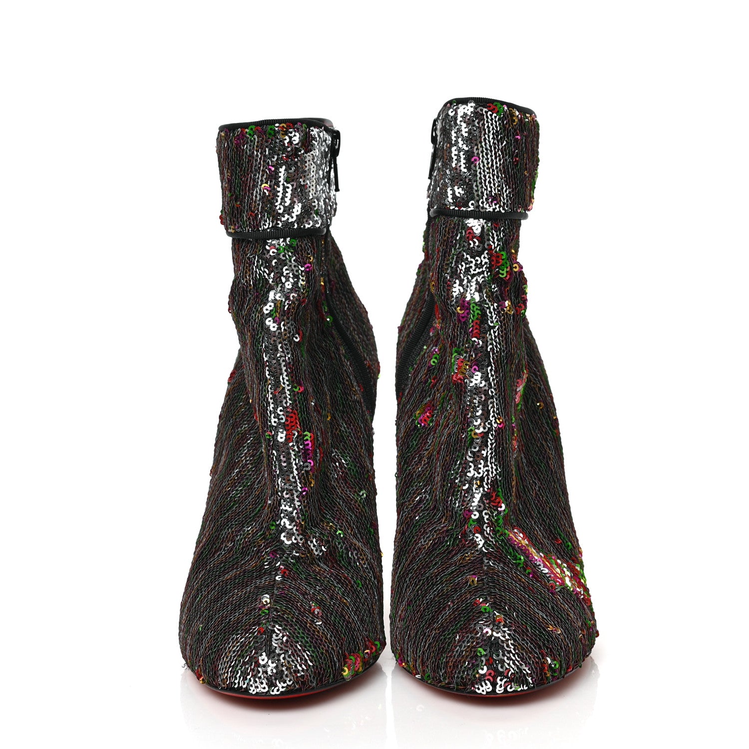 Christian Louboutin Paillettes Moulamax 100 Booties 38.5 Multicolor 2 of 6