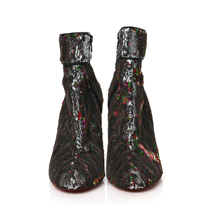 Christian Louboutin Paillettes Moulamax 100 Booties 38.5 Multicolor 2 of 6