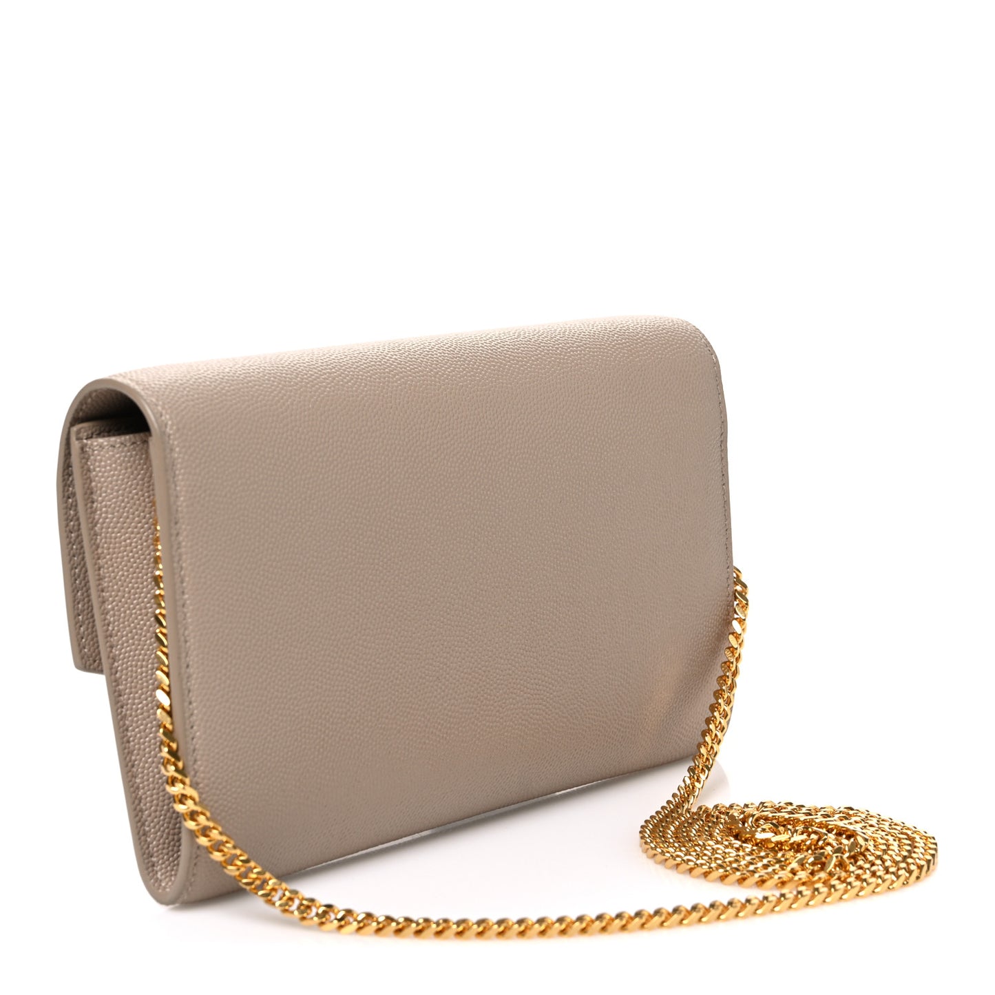Grain De Poudre Monogram Uptown Chain Wallet Dark Beige