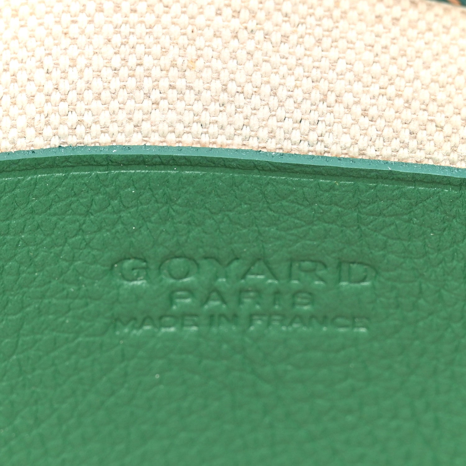Goyard Goyardine Plumet Wallet Clutch Green 7 of 10