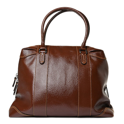 Fendi Grained Calfskin Large B Mix Tote Brown 1 of 18