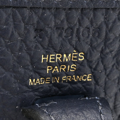 Hermes Taurillon Clemence Amazone Evelyne TPM Bleu Nuit Bleu Indigo 6 of 11