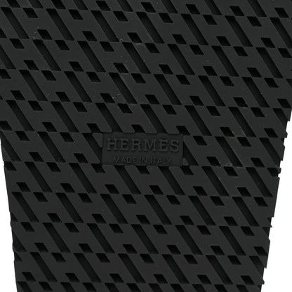 Hermes Suede Calfskin Go Mules 39 Black 6 of 9