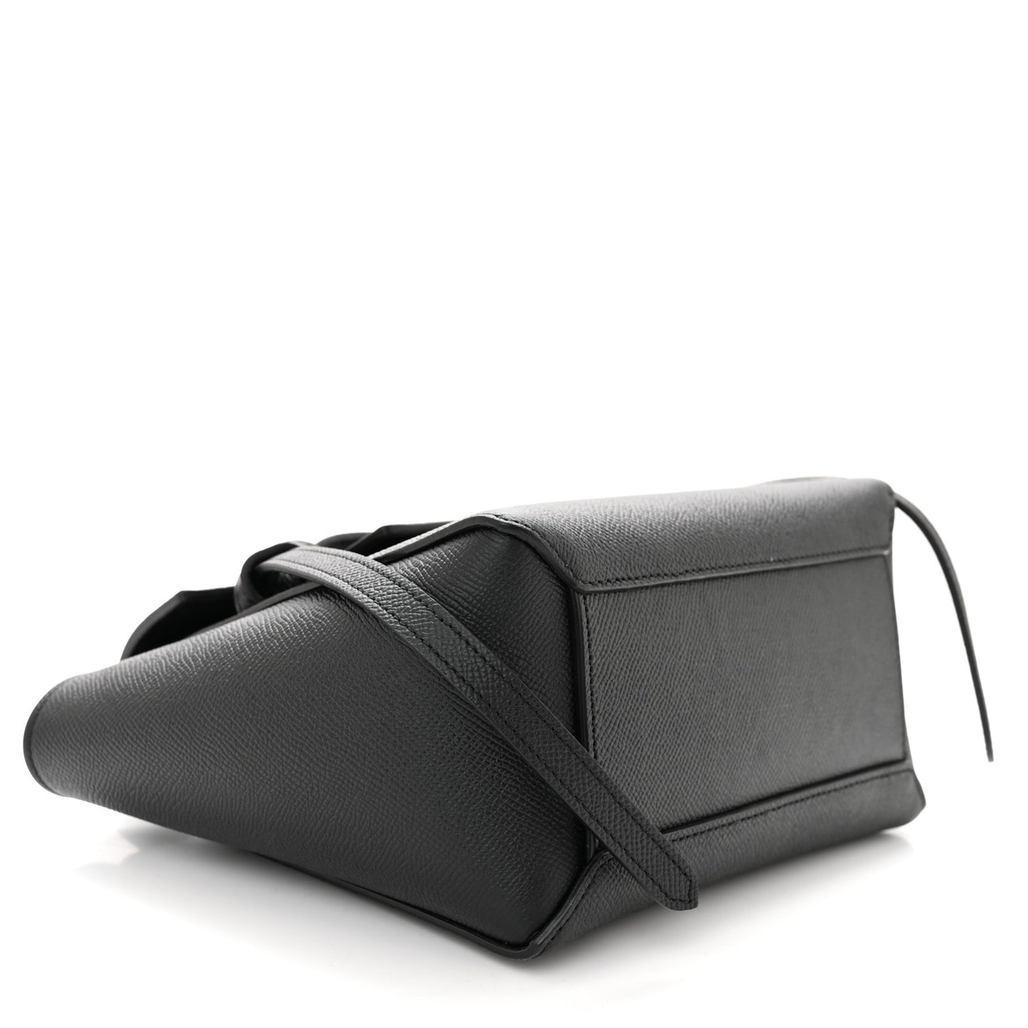 Grained Calfskin Nano Belt Bag Black
