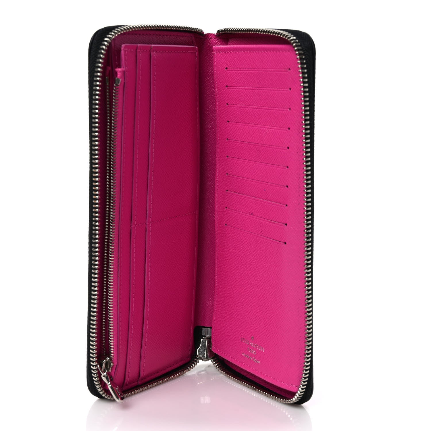 Louis Vuitton Taigarama Vertical Zippy Wallet Fuchsia 5 of 7