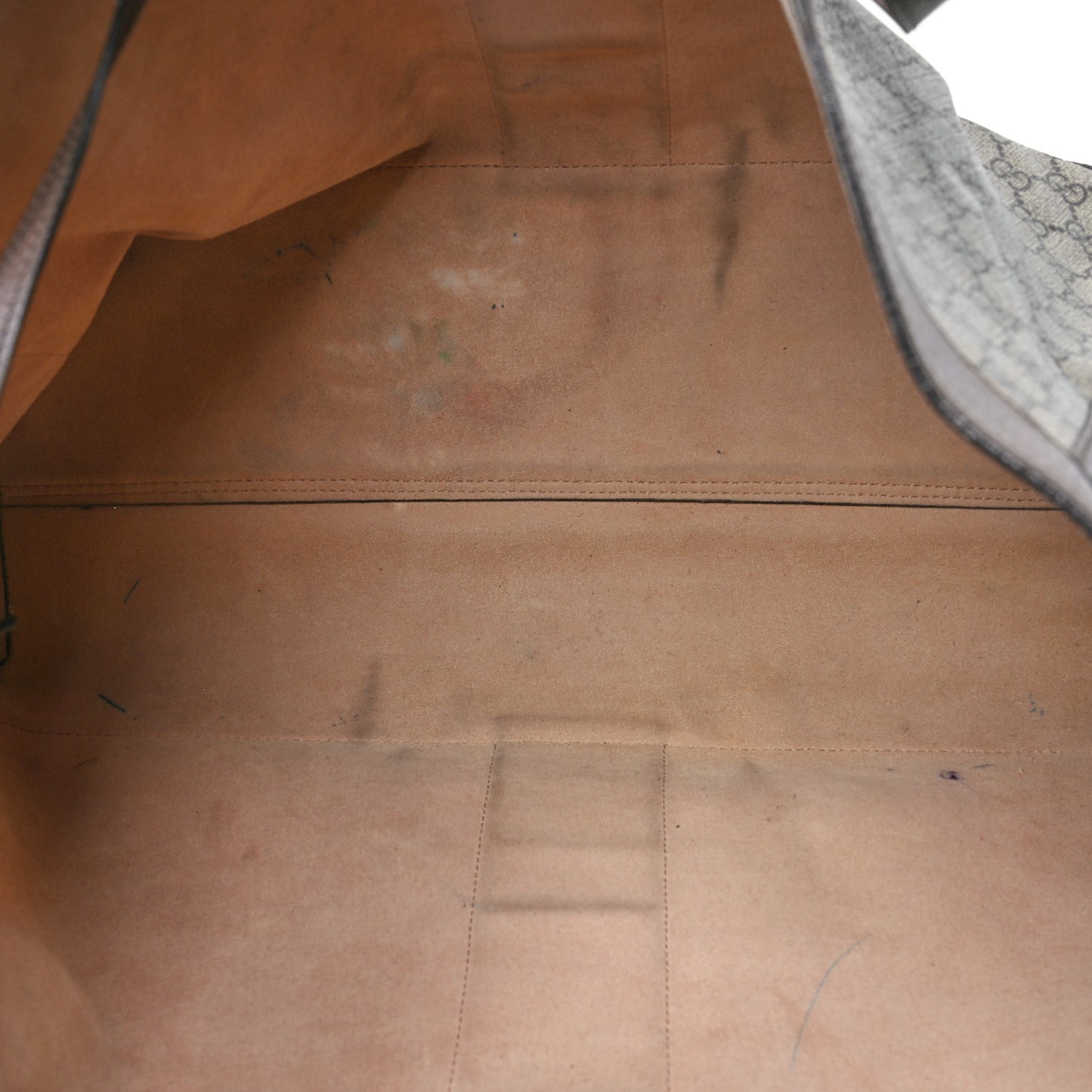 GG Supreme Monogram Web Ophidia Tote Brown