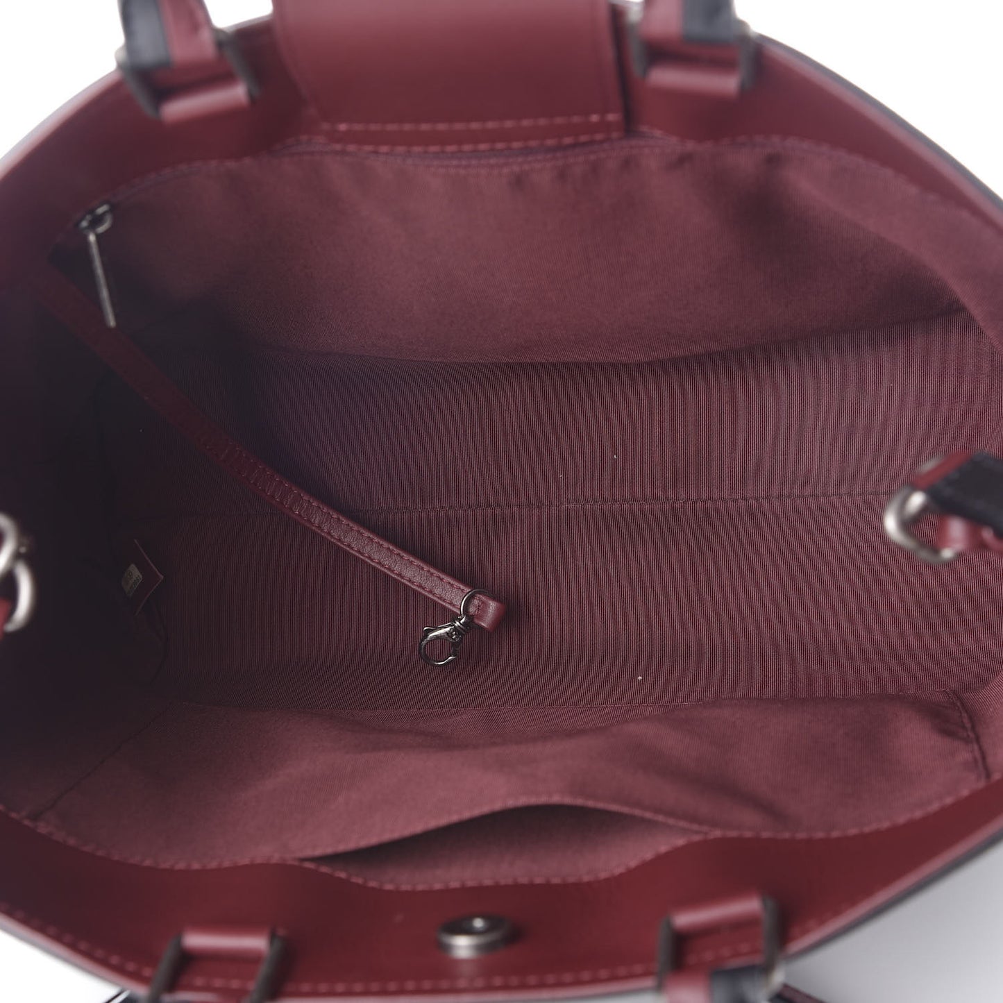 Bullskin Stitched Bi-Color Large Shopping Tote Black