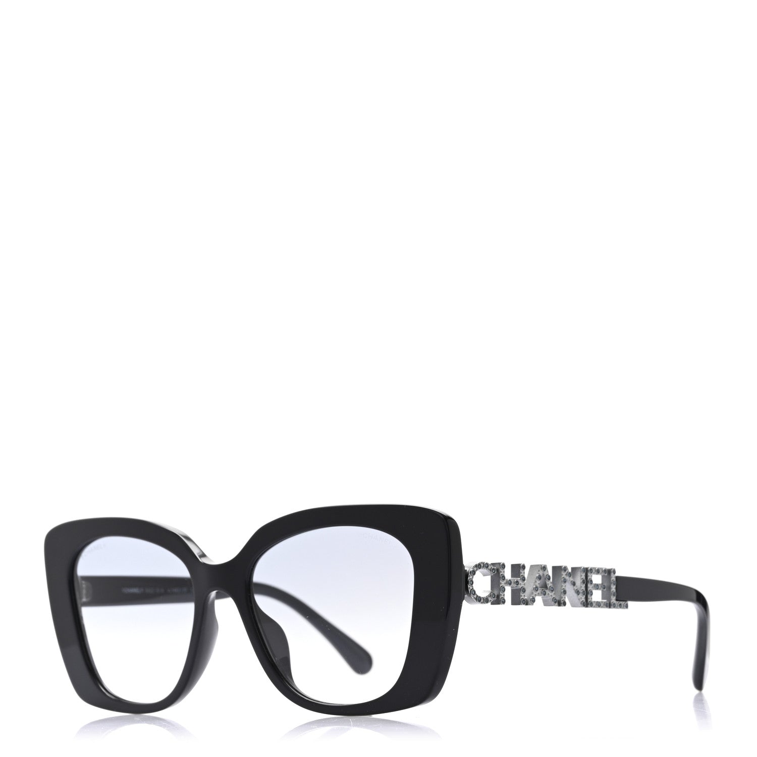 Chanel Acetate Strass Square Sunglasses 5422-B-A Black 1792839