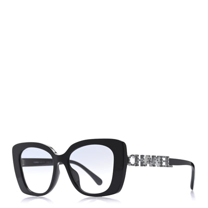 Chanel Acetate Strass Square Sunglasses 5422-B-A Black 1 of 6