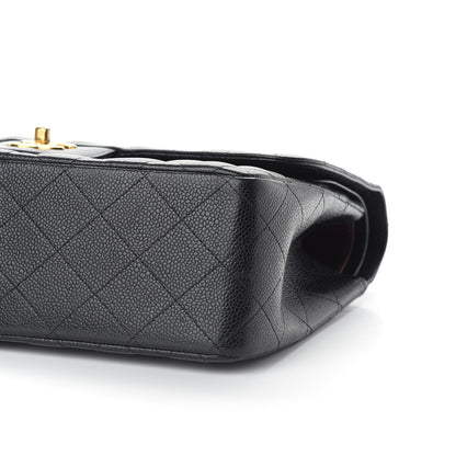 Chanel Caviar Quilted Jumbo Double Flap Black 8 of 10