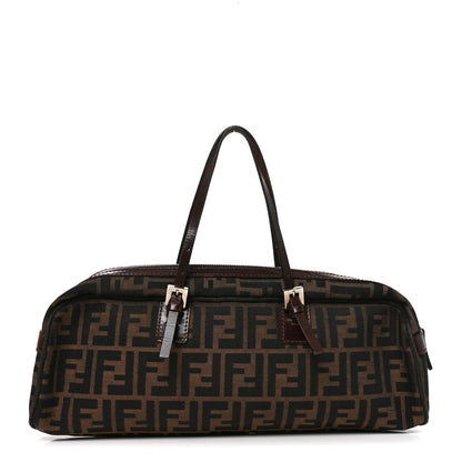 Fendi Zucca Zip Top Tote Tobacco Moro 1 of 9