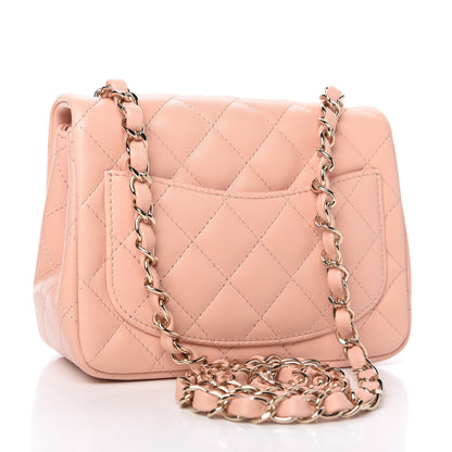 Chanel Lambskin Quilted Mini Square Flap Light Pink 3 of 11