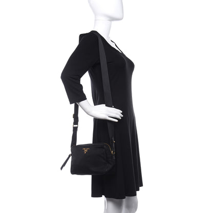 Prada Nylon Tessuto Vela Crossbody Bag Black 2 of 9