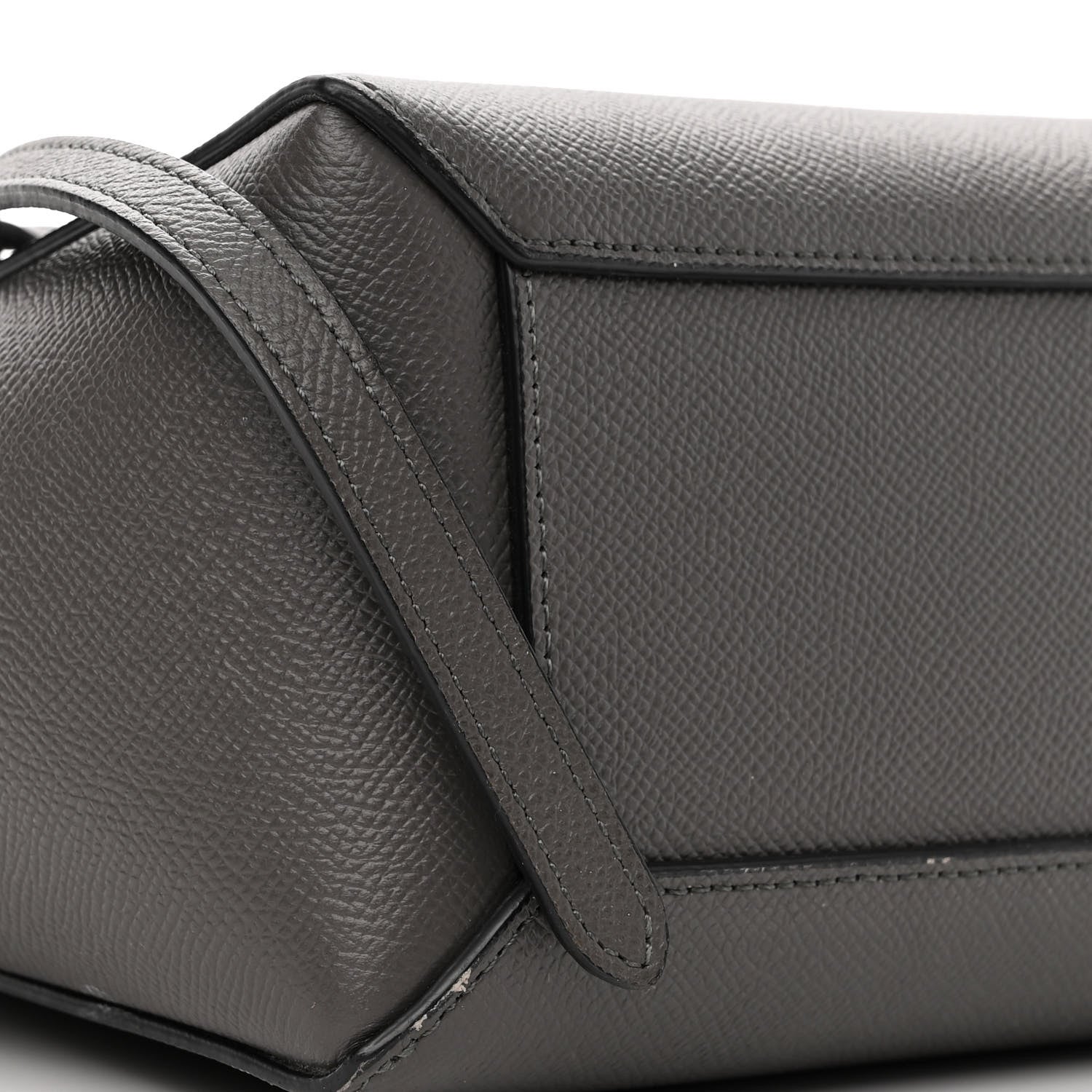 Celine Grained Calfskin Nano Belt Bag Grey 8 of 13