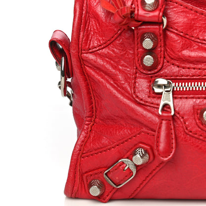 Balenciaga Agneau Giant 12 Silver Hardware Mini City Rouge Cardinal 13 of 25