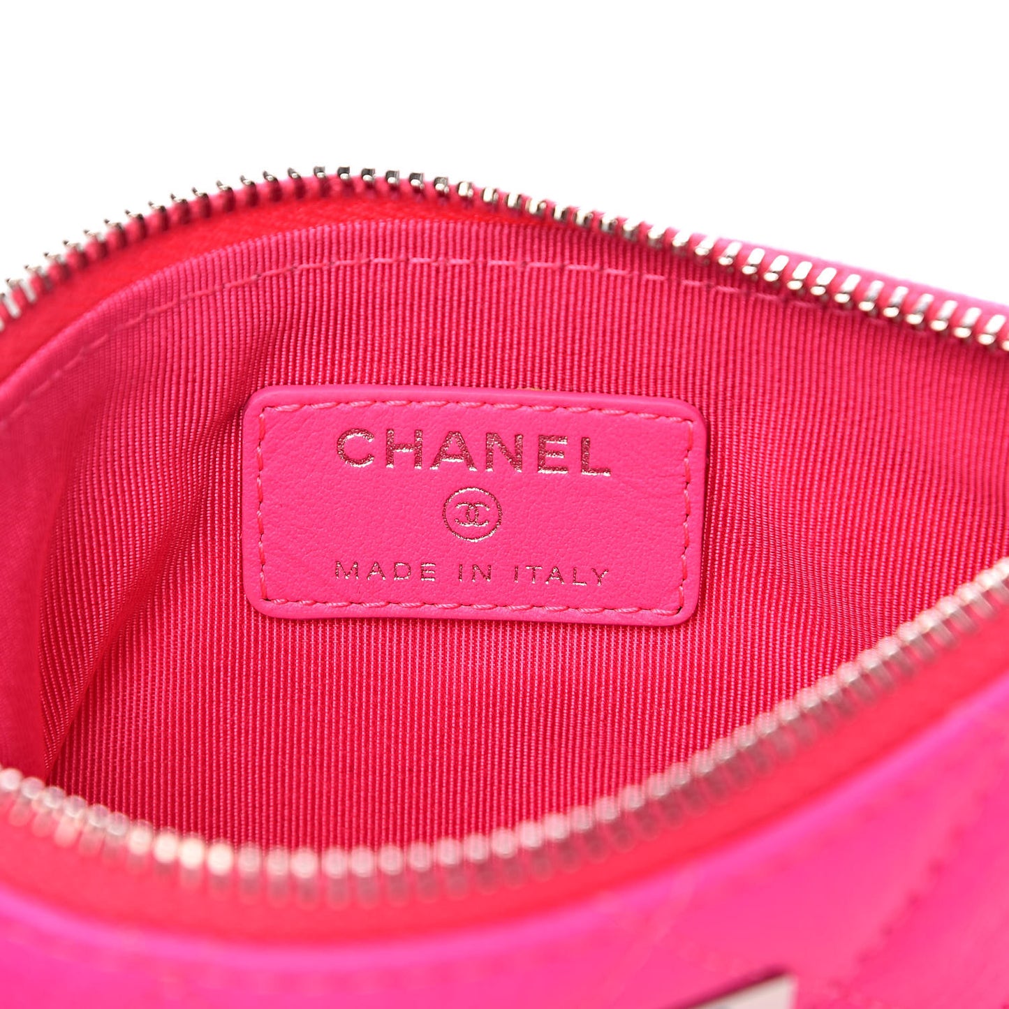 Goatskin Quilted Small Reissue Cosmetic Case Pink