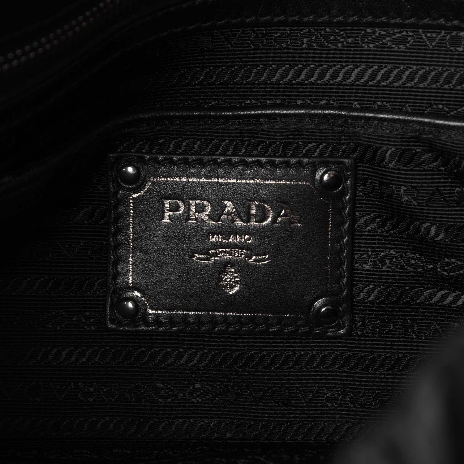 Prada Nappa Gaufre Flap Black 6 of 8